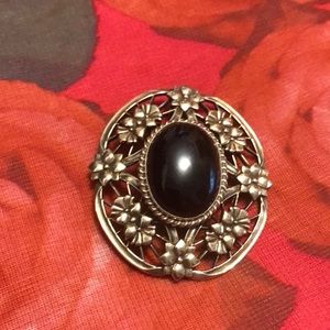 Symmetalic SsAnd 14k gold brooch